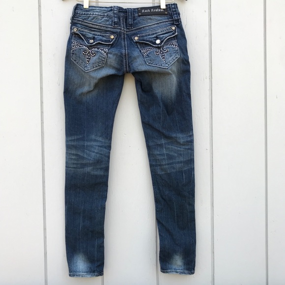 Rock Revival 🔥 Sora Skinny Distressed Jeans - Picture 3 of 14